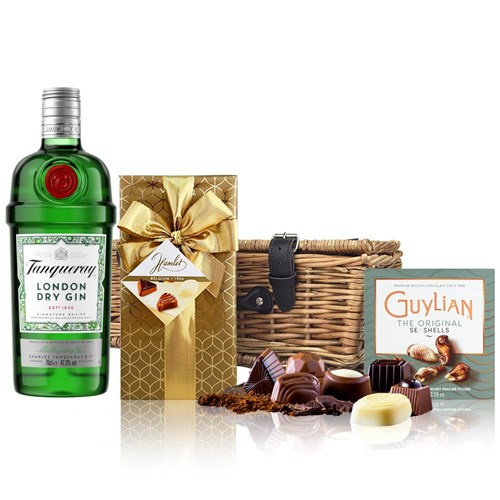 Tanqueray Dry Gin 70cl And Chocolates Hamper